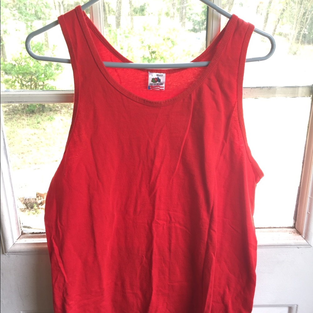 Classic red tank top